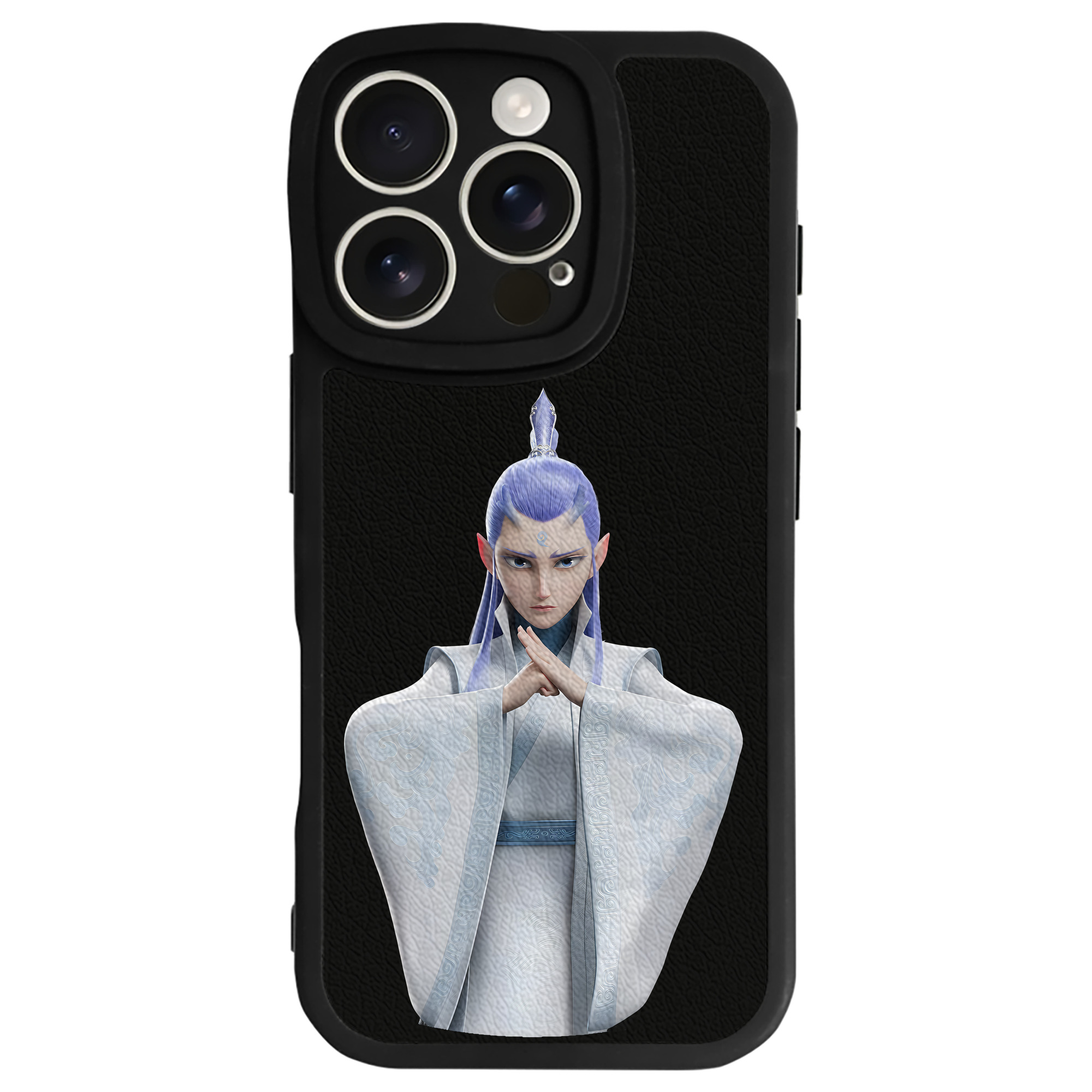 （画像用） Ne Zha 2 ナタ 魔童の大暴れ 【iPhone 16シリーズ対応】シリコンスマホケース（レザー調） 材質：シリコン